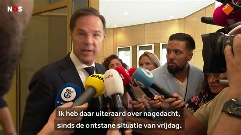 Rutte Over Opstappen Goed Moment Om Stokje Door Te Geven Nos