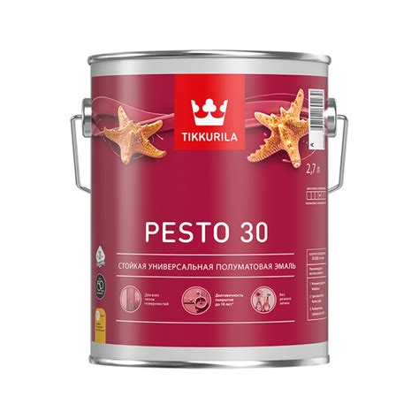 Эмаль Tikkurila Pesto 30 - купить в интернет-магазине OZON по выгодной ...