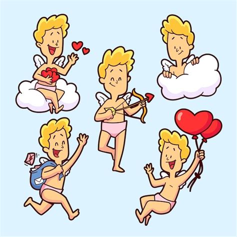 Cole O De Personagens De Desenhos Animados Cupido Vetor Gr Tis