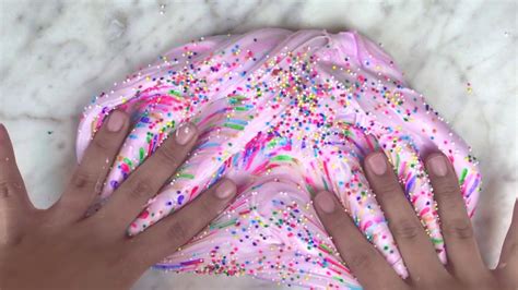 How To Make Fluffy Streaky Rainbow Slime Melting Colors Slime Tutorial Youtube