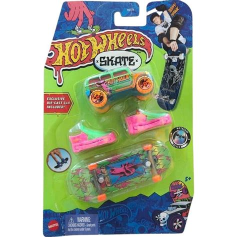 Mattel Hot Wheels Skates Sb Ratelsk Kolekce Fingerboard A Boty Howlan And Rockster Max Kovy