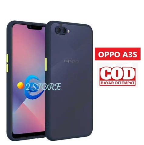 Oppo A S Case Hp Aero Matte Dengan Pelindung Camera Silikon Softcase