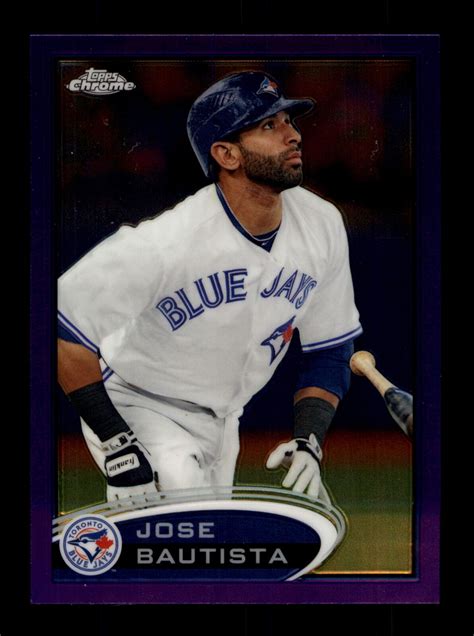 Topps Chrome Purple Refractor Jose Bautista For Sale Online