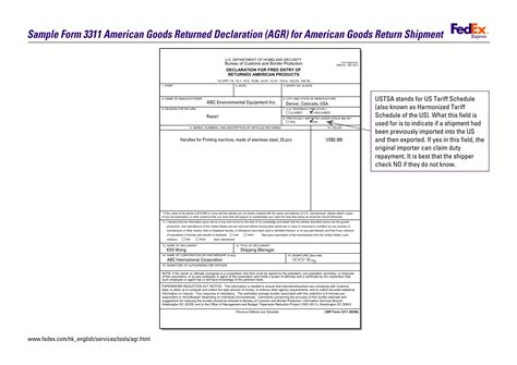 Returned American Goods Form Fill Out Printable Pdf Forms Online