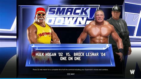 WWE2K24 Ep58 Season2 Hulk Hogan Vs Brock Lesnar SmackDown One On One