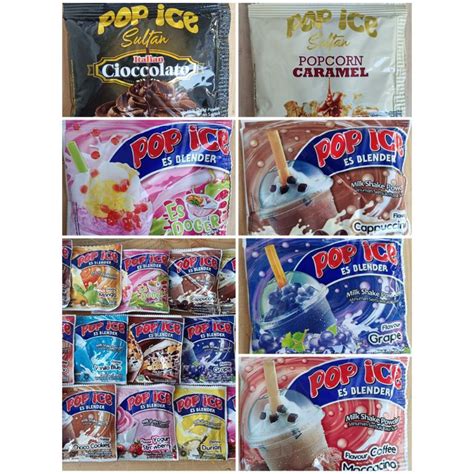 Jual Pop Ice 1 Bungkus Pop Ice Coklat Cream Cheese Permen Karet Taro