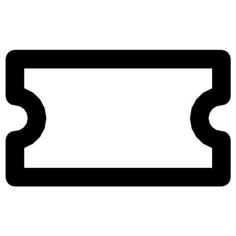 Ticket Blank Vector Svg Icon Svg Repo