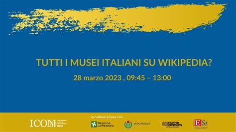 Tutti I Musei Su Wikipedia Webinar Marzo Youtube