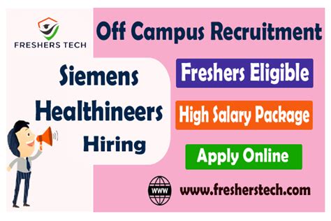 Siemens Healthineers Off Campus Recruitment For 2023 Freshers Hiring