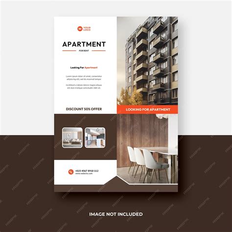 Premium Psd Apartment Flyer Template Design A4