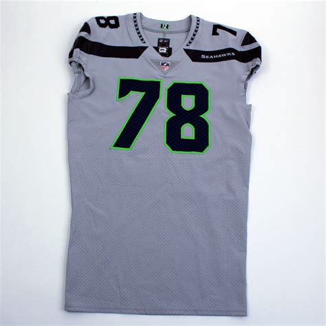 Team Issued Luke Joeckel 78 Alternate Jersey Sa10105 Seattle Seahawks