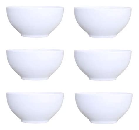 Kit 6 Bowls Tigela Cumbuca Capri 400ml Porcelanas Germer Frete grátis