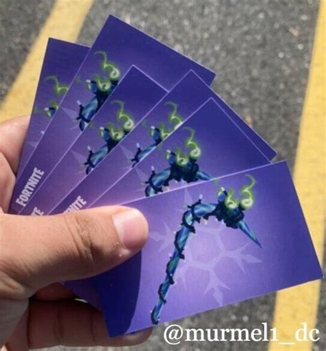 Fortnite Merry Mint Minty Pickaxe Card Code║dont Buy From Ebay Dm Me International Society