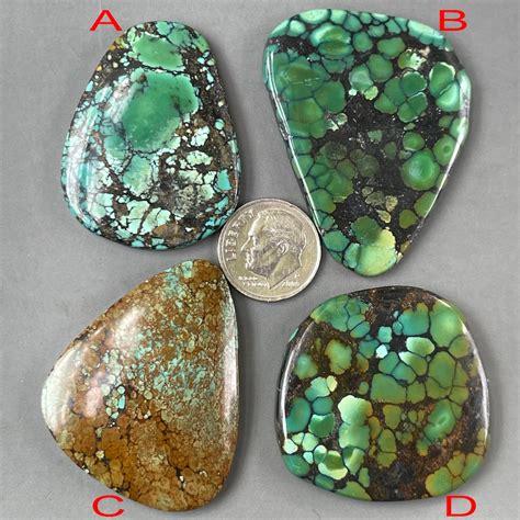 Stabilized Freeform Bamboo Mountain Hubei Turquoise Cabochon Chinese