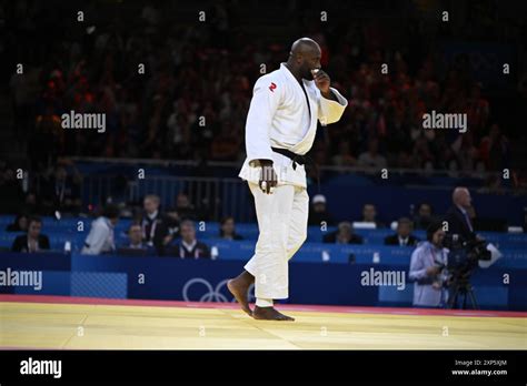 PARIS FRANCE August 3 2024 Paris OLYMPICS Judo France Wins Team