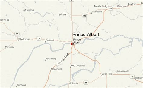 Prince Albert Area Map