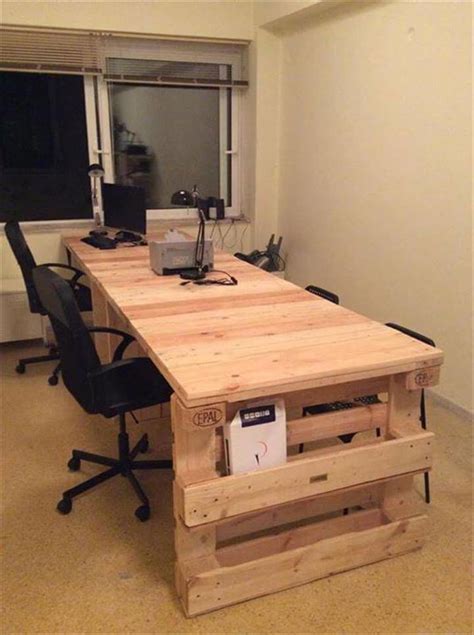 Wood Pallet Office Computer Desk 99 Pallets