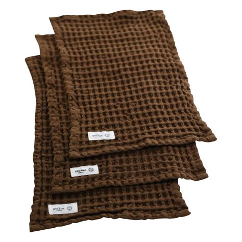 The Organic Company Big Waffle Mini Towel Pcs Teak Finnish Design