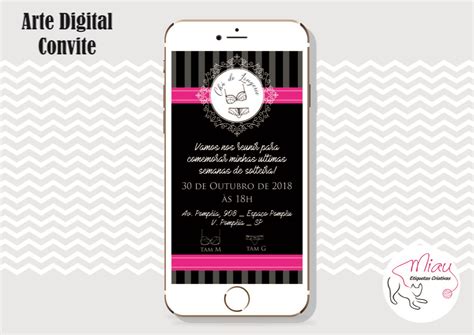 CONVITE CHÁ LINGERIE ARTE DIGITAL Elo Produtos Especiais
