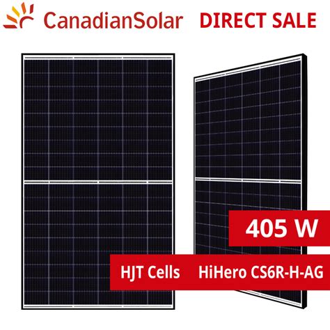 Heterojunction Cell Technology 420w Canadian Solar Hihero Cs6r H Ag