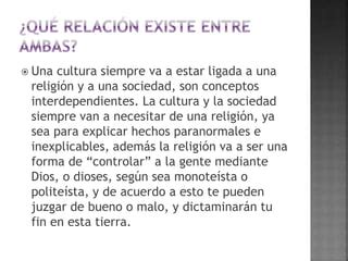 Cultura y religión PPT