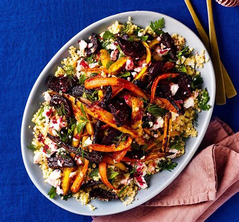 Honeyed Beetroot Carrot Salad With Feta Hazelnuts Good Food