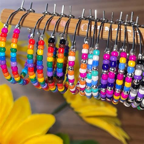 Lgbt Pride Flag Earrings Lgbtqia Pride Hoop Earrings Lesbian Gay Bisexual Pansexual Aroace