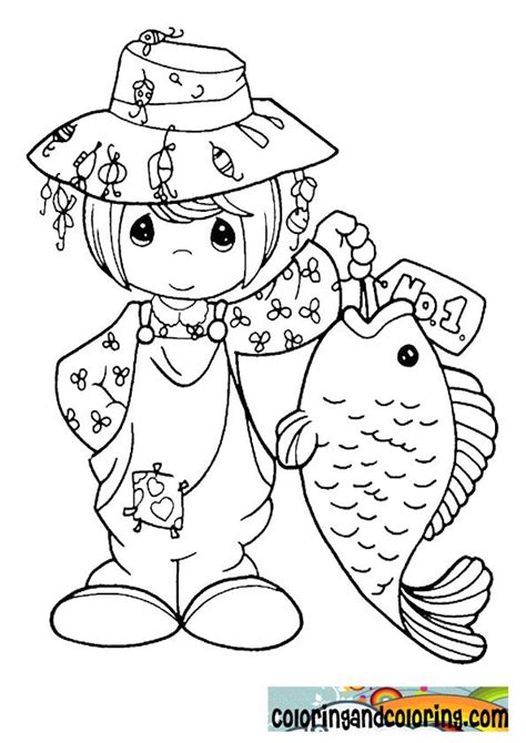 Girls Fishing Coloring Pages Printable Coloring Pages