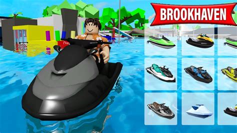 Comment Piloter Le Jetski Dans Brookhaven Roblox Youtube