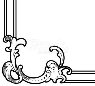 Scroll Corner Design Stock Vector | Royalty-Free | FreeImages