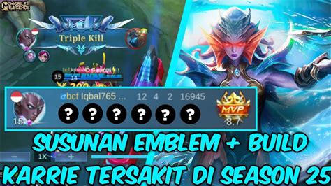 Marksman Penghancur Tank Susunan Emblem Build Karrie Tersakit Di Season 25 Mobile Legends