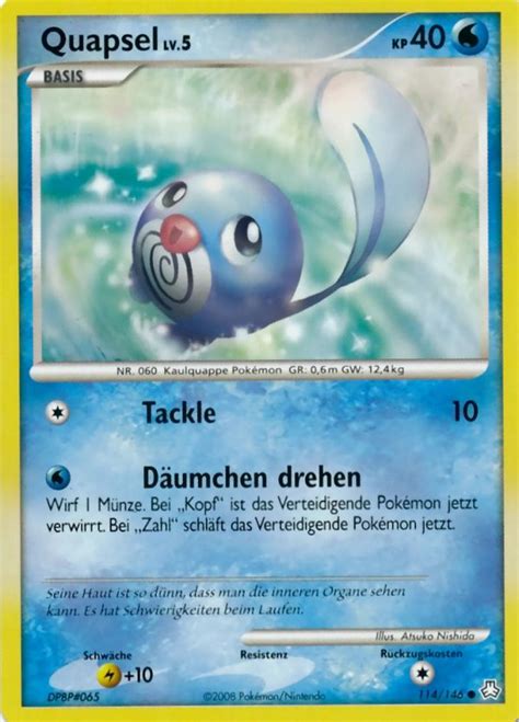 Quapsel 114 146 Wert Bild Künstler Seltenheit Pokemonkarte de