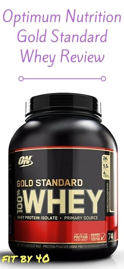 Optimum Nutrition Gold Standard 100% Whey Review - Fit by 40