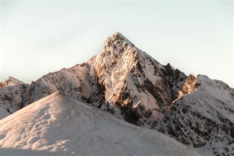 Free Images Nature Rock Snow Winter Sunrise Mountain Range