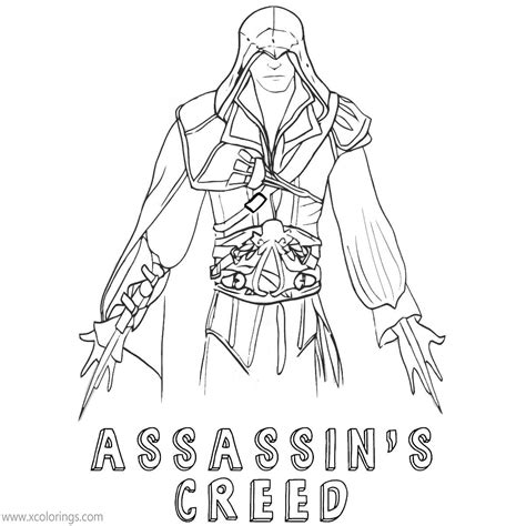 Assassins Creed Coloring Pages Eizo And Ninja