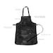 Distressed Leather Apron Black Full Grain Leather Butchers Apron For