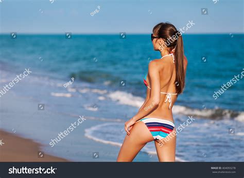 Sexy Back Beautiful Woman Bikini On Stock Photo 404093278 Shutterstock