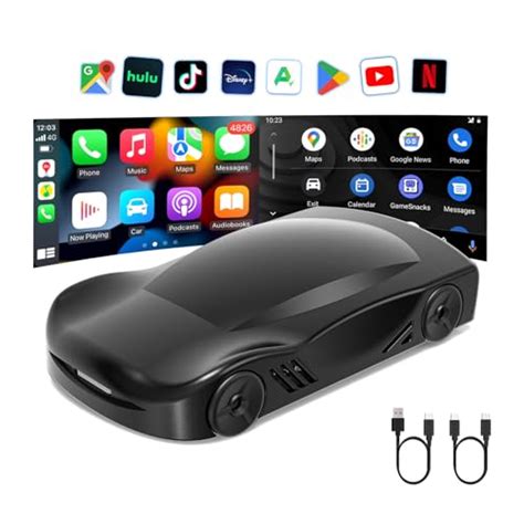 M CARKUMI Wireless Carplay Adapter Wireless Android Auto And CarPlay AI