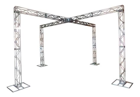 Treliças Kit Trave Box Truss Q25 Aço 3x6m Em X Lourenço