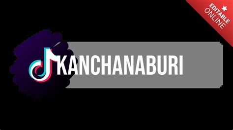 Kanchanaburi Animated Tiktok Subscribe Interface Button Text Effect