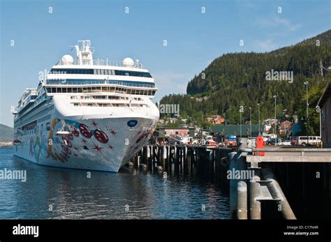 Ketchikan, Alaska. Cruise terminal Ketchikan, Southeast Alaska Stock ...