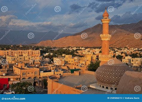 Scenic View of Nizwa in Oman Stock Image - Image of architecture, built ...