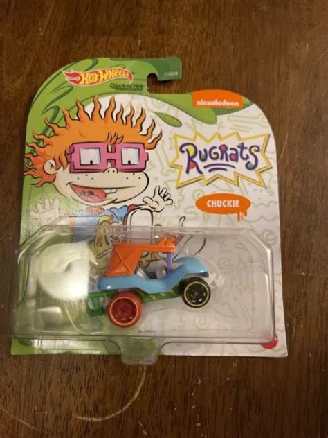 Nickelodeon Rugrats Chuckie Blue Green Hot Wheels Character Cars Picclick Uk
