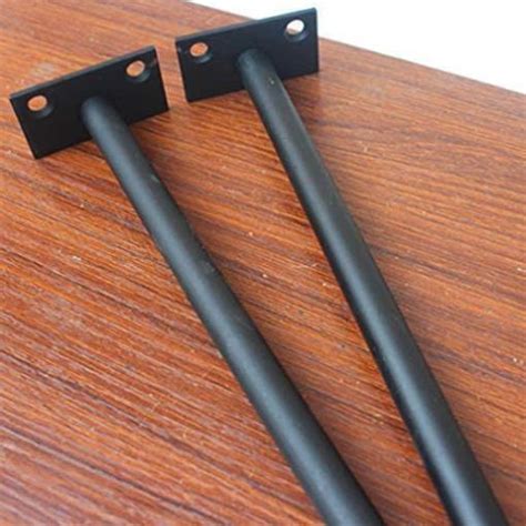 Pcs Black Solid Steel Floating Shelf Bracket Blind Supports Wood