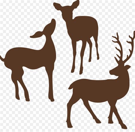 Free Deer Family Silhouette, Download Free Deer Family Silhouette png ...