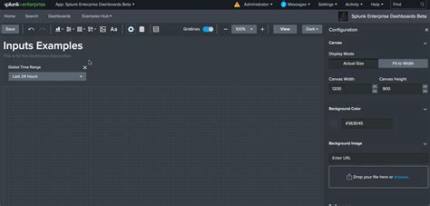 Dashboards Beta V08 Examples Hub Splunk