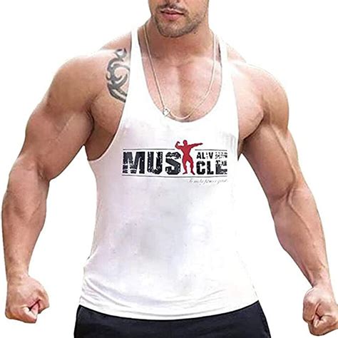 Huanhaoyu Débardeur De Musculation Pour Homme Avec Sangle Unique Pour Le Fitness Aisselles Gym