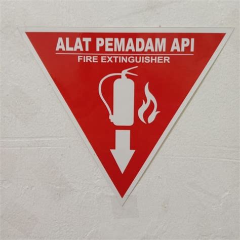 Jual SIGN STICKER SEGITIGA APAR Alat Pemadam Api Jakarta Barat