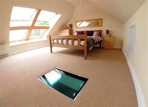 Go For Something Different Put A Flat Glass Skylight In The Floor Of