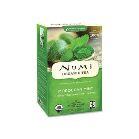 NUMI Organic Moroccan Mint Tea Numi Organic Tea Mint Herbal Tea